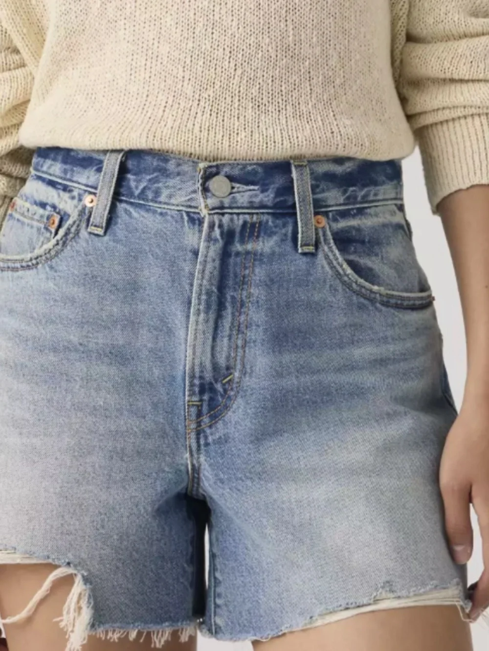 Levi's Ribcage Denim Shorts